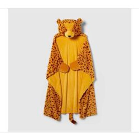 Cheetah Sensory Friendly Hooded Blanket - Pillowfort - Picture 1 of 1